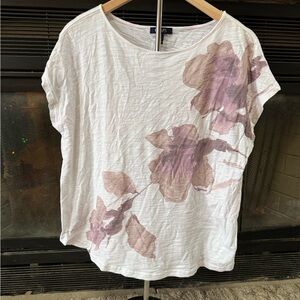 CHAPS denim Floral Print Women's Top